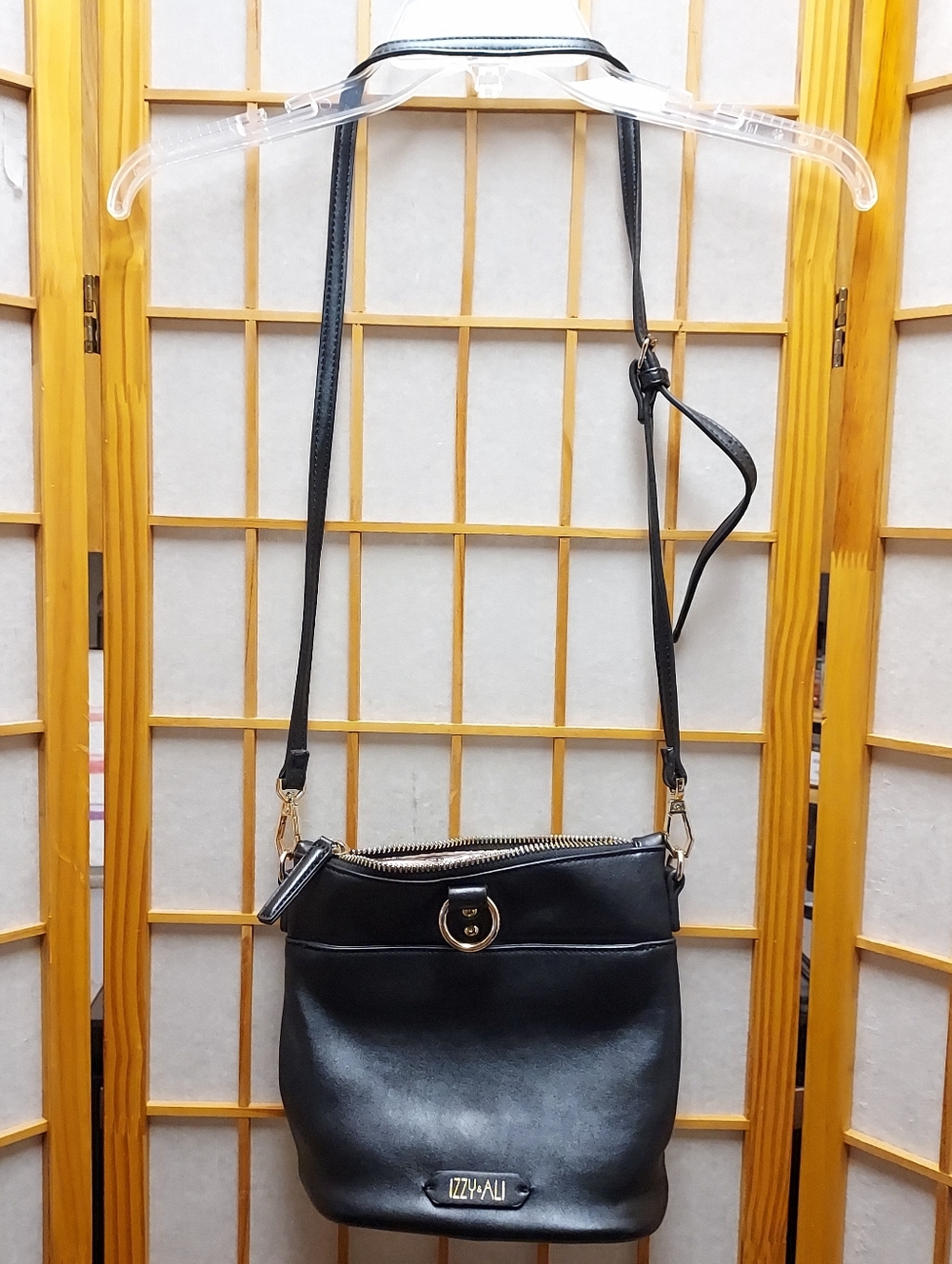🖤 FOXBLOOD IZZY & ALI Ring Bucket crossbody clutch Vegan removable straps Purse - Picture 2 of 8